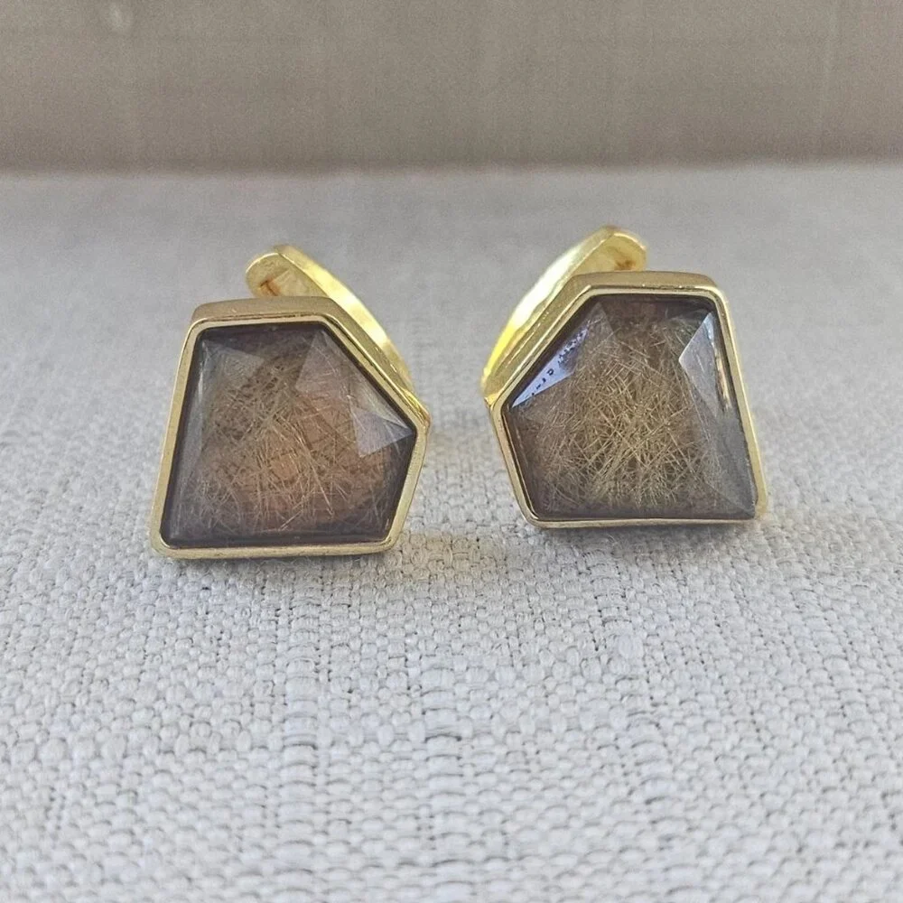 Men Jewelry Cufflinks Gold Tone Fashion Jewelry Shirt Cuff Stud Cuff links New